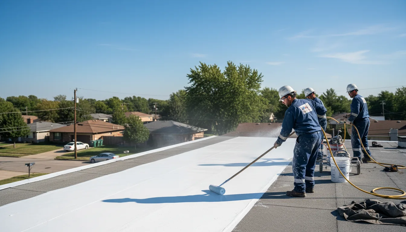 Commercial roof coating in Middlebourne, WV near me